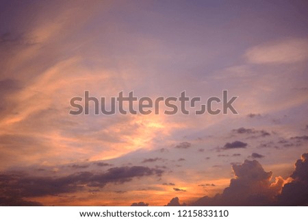 Twilight sky in Bangkok  Royalty-Free Stock Photo #1215833110