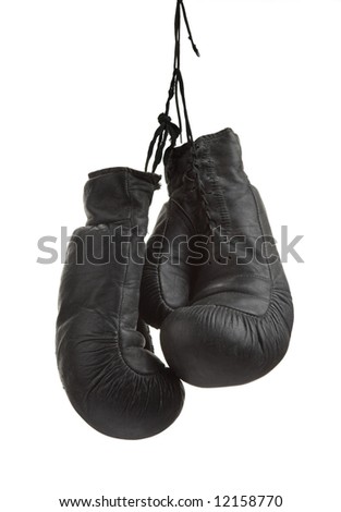 Very old boxing-glove Royalty-Free Stock Photo #12158770