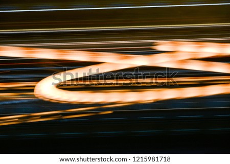 Abstract night light long exposure background