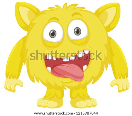 A yellow monster character illustration