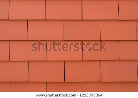 ceramic tile closeup, roofing texture, Close-up top above view with copy space for text