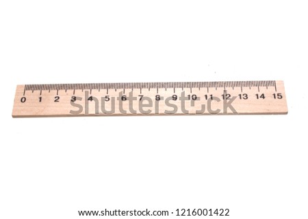 measuring ruler isolated on white background