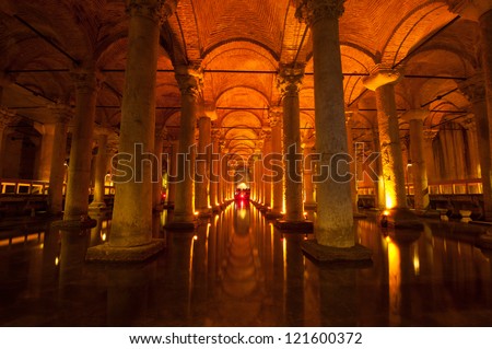  The Basilica Cistern Royalty-Free Stock Photo #121600372