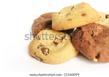 Cookies and Biscuits The Ultimate Sugary Treat on White Plate