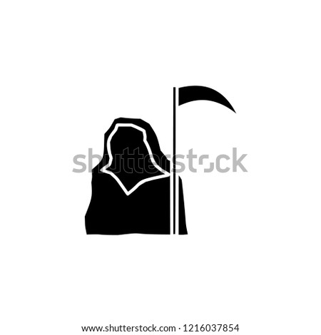 grim Reaper icon. Simple glyph vector of halloween set for UI and UX, website or mobile application