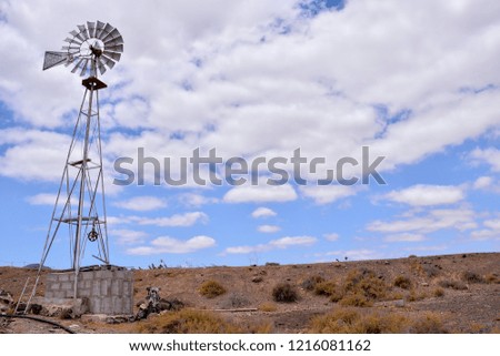 windmill in desert, beautiful photo digital picture
