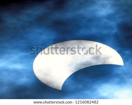 moon in the sky, beautiful photo digital picture