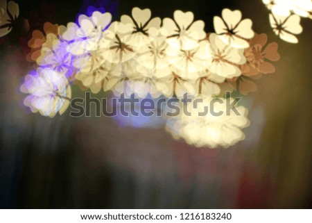 Hibiscus Flower Light Bokeh