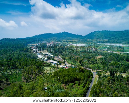 Aerial View of Kamojang Plateau