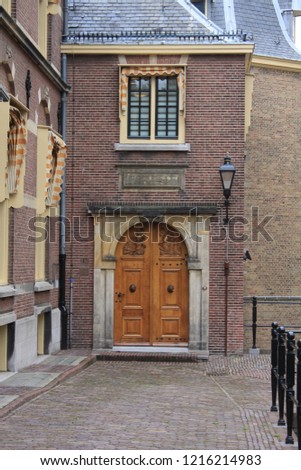 Binnenhof Palace - Dutch Parlament in the Hague (Den Haag). Netherlands (Holland)
