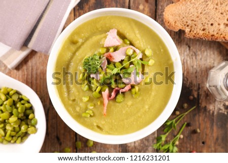 dry pea soup Royalty-Free Stock Photo #1216231201