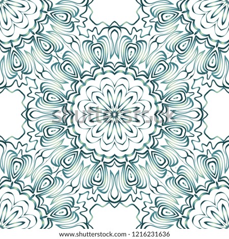 color seamless lace pattern with abstract geometric flower. Stylish fashion design background for invitation card. illustration.
