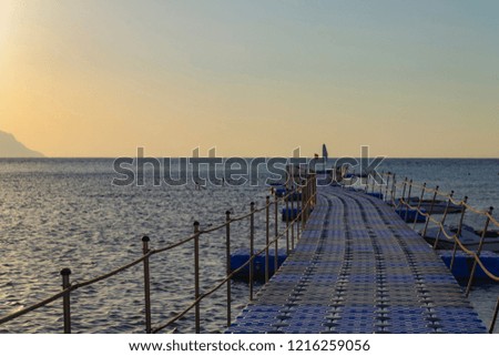 Pier on the Red Sea, Sharm el Sheikh, Egypt