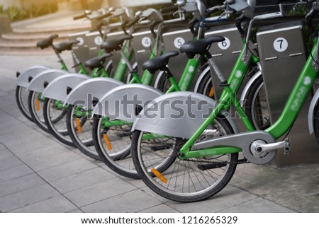 local smart bikes parked mobike Intelligent bike
