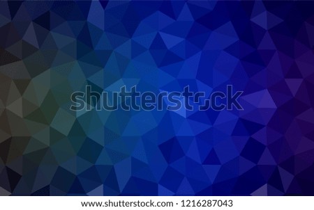 Light Blue, Green vector gradient triangles template. Colorful abstract illustration with triangles. Brand new style for your business design.