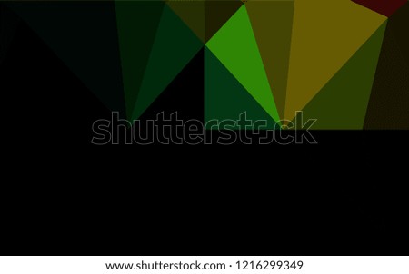 Dark Multicolor, Rainbow vector polygonal pattern. Colorful illustration in abstract style with gradient. The best triangular design for your business.