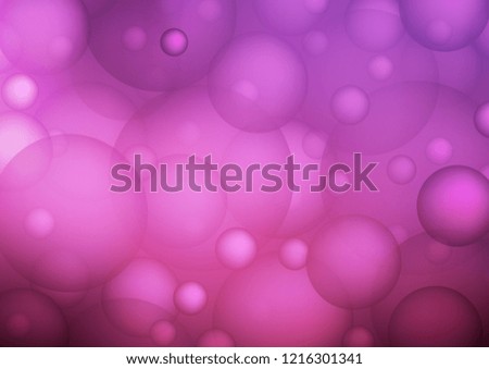 Dark Pink vector pattern with spheres. Illustration with set of shining colorful abstract circles. Pattern can be used as texture of water, rain drops.
