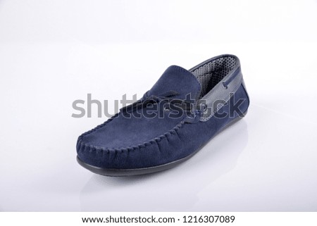 Men's fashion shoes, casual design on a white background isolated