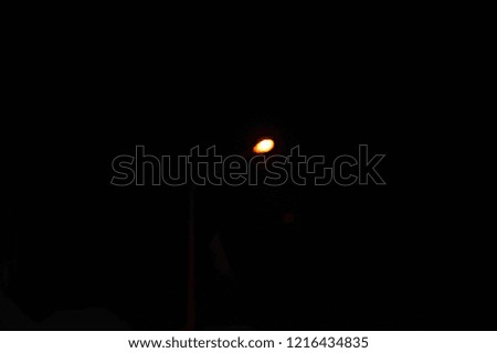 One bokeh lights at night.
