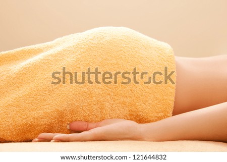 picture of woman lying on massage table