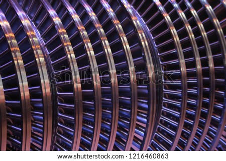 Internal rotor turbine Royalty-Free Stock Photo #1216460863