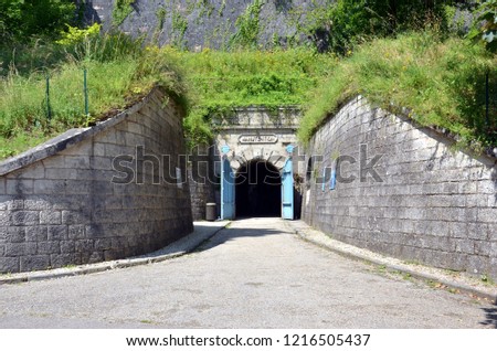 Entrance to the Citadel of Verdun, France Royalty-Free Stock Photo #1216505437