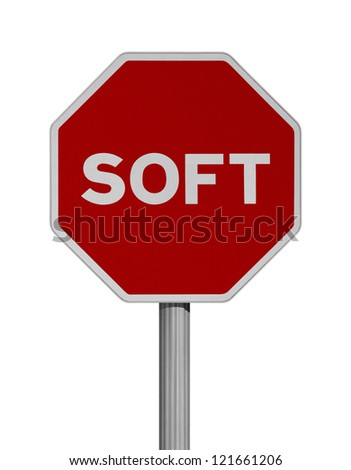 Road sign over white background-SOFT