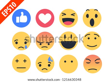 new cute modern like love and face emoji icon vector.