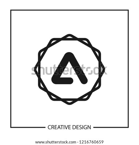 Modern and minimalist Letter A Logo Template Design
