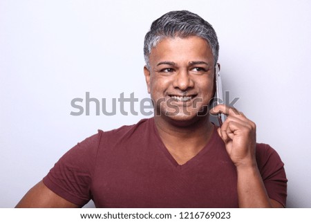 Portrait of a mixed race man