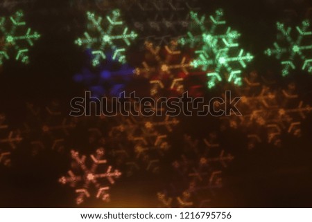shining snowflakes. abstract background