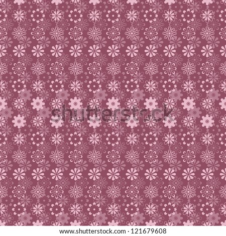 Cute Floral Background - Vector illustration. Ornate floral seamless texture. Seamless pattern for wallpaper,web page background, surface textures. Gorgeous seamless floral background