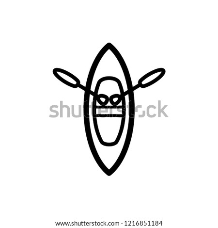 Ship or Boat Icon on Line Art Thin Line  Style. White Background Performed. EPS 10.