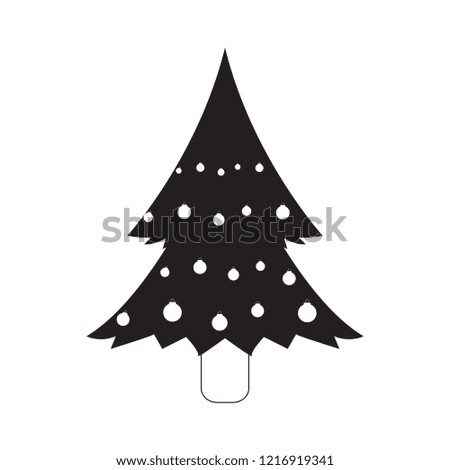 Isolated christmas tree icon. Vector illustration design