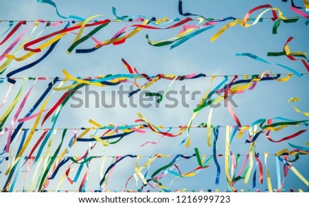 Color ribbon for background