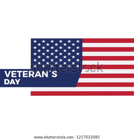 Veteran day background with text. Vector illustration design