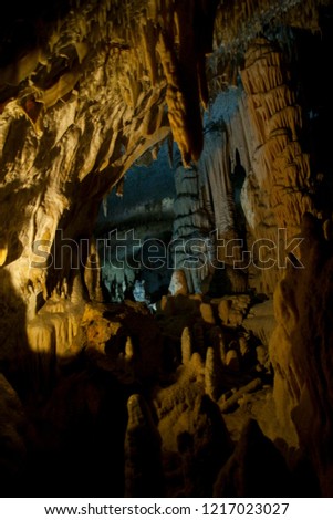 Views from the deep of Postojna cave, Slovenia