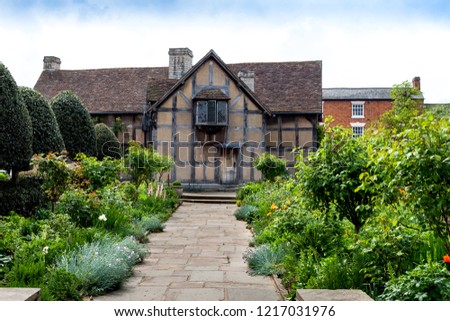Home of William Shakespeare in Stratford upon Avon in England.