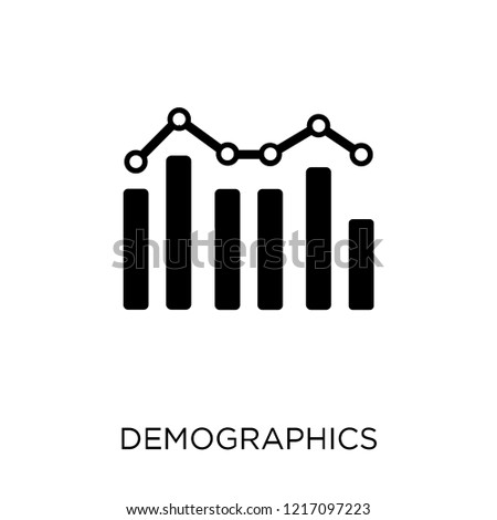 Demographics icon. Demographics symbol design from Maps and locations collection. Simple element vector illustration on white background.