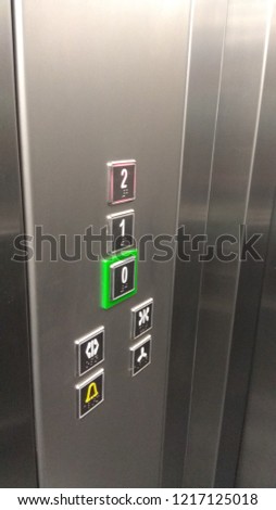 Elevator buttons. Photo from mobile