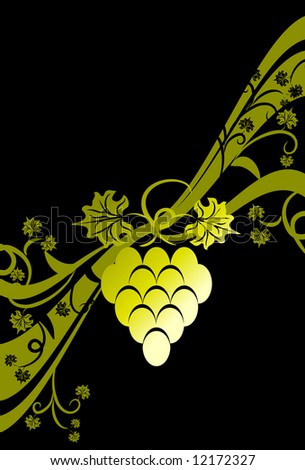 Floral grape background