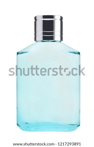 perfume bottle isolated on white background with clipping path