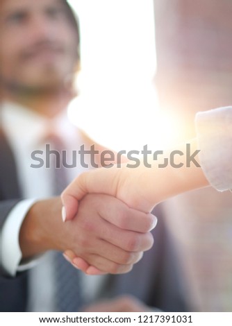Business partnership meeting concept Silhouette and filter sun Royalty-Free Stock Photo #1217391031
