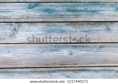 Wooden texture. Old wooden painted surface for background blue and grey colored. Close up. Natural board texture. Bright wood.