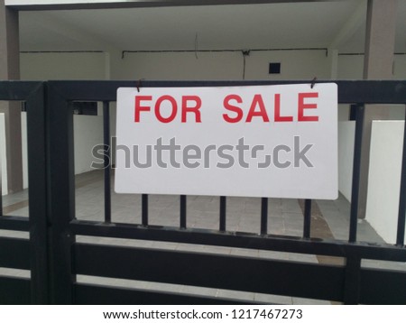 for sale signboard