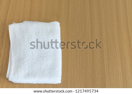 Tables and towel