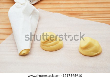 Preparation of the recipe of Choux pastry