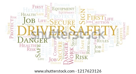 Driver Safety word cloud.  