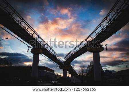 monorail suspension bridge