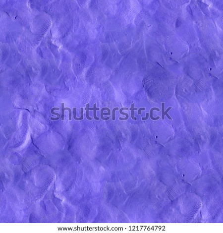 Lilac Plasticine Bumpy Seamless Photo Textured Background with Fingerprints

